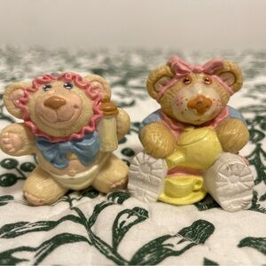 1986 Furskins The Baby Bear Sister Plastic Figurine Vintage Collectable OAA Inc.
